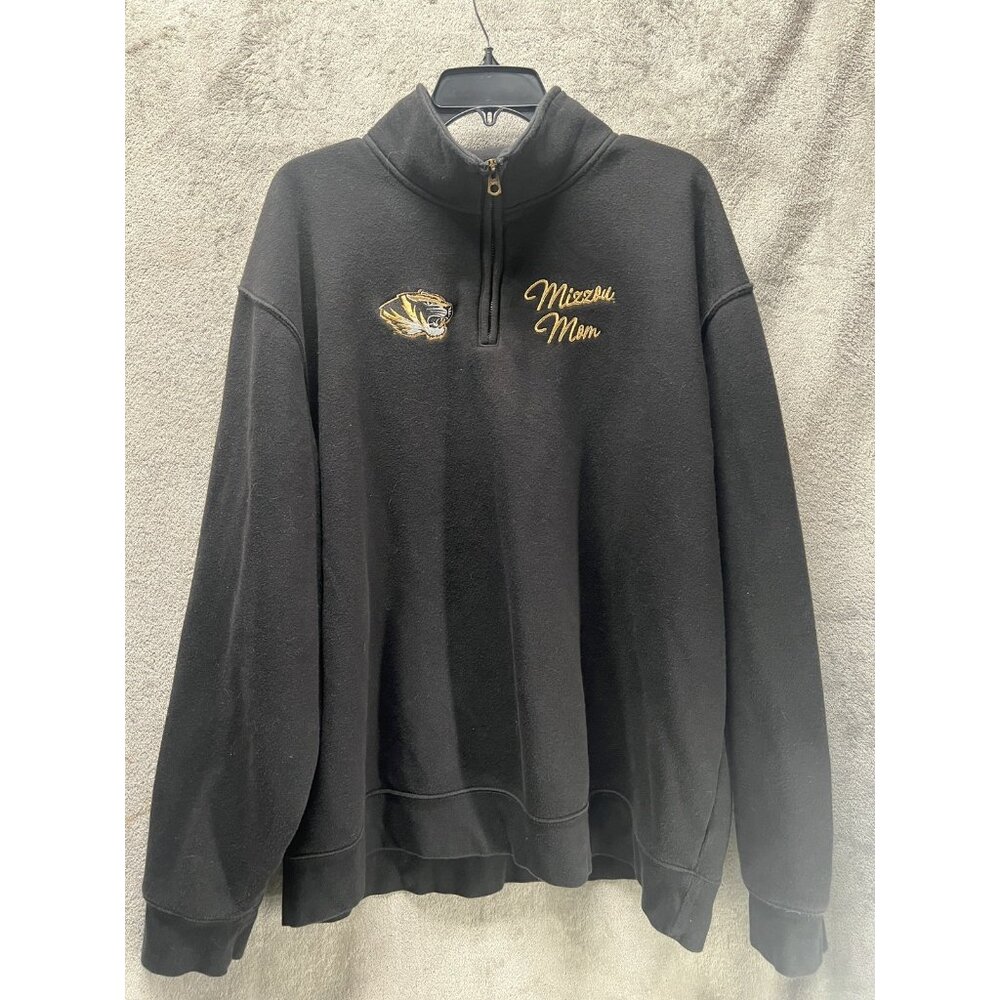 Mizzou Mom Women’s Xxl Jansport 1/4 Zip Pullover Sweater Missouri Tigers